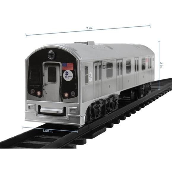 New York City 3 Pc. Battery Operated Train Set with Track - Picture 2 of 7